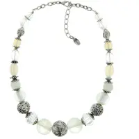 Behave - Ketting met verschillende kralen - Trendy sieraden - Nikkelvrij - 44 cm + 5 cm verlengketting