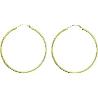 Behave - Goudkleurige oorringen 7 cm - Statement oorbellen trend