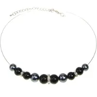 Behave - Ketting met parels en steentjes - 42 cm (verlengketting 7,5 cm)