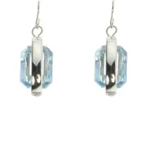 Behave - Oorhangers dames - Aqua chic - Zilverkleur - Nikkelvrij