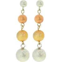 Behave - Oorhangers dames - Driekleur bol - Elegant avondstijl