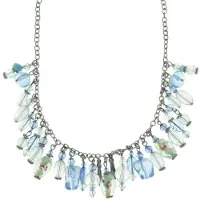 Behave - Schakelketting met diverse kralen 42 cm - Nikkelvrij - Mode-accessoire