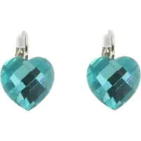 Behave - Oorstekers hartvorm glaskristal - Speels accent voor zomerlooks