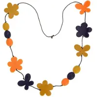 Behave - Ketting met bloemen kralen - Multicolor - 92 cm