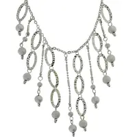 Behave - ketting met zilverkleur hangers - statement look - nikkelvrij - 41,5 cm