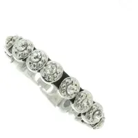 Behave - Armband - imitatieleer met steentjes - casual chic stijl