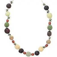 Behave - Lange ketting met multi-kleurige kralen - 90 cm - Bohemian sieraden