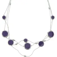 Behave - Drop Ketting met Paarse Accenten - Elegant Accessoire voor Elke Gelegenheid