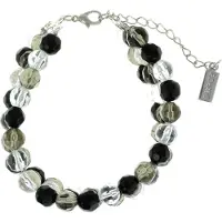 Behave - Grijze kralen armband - Glam stijl voor avond of eventwear