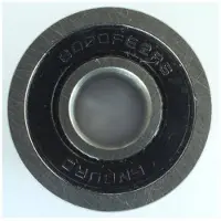 ABI Enduro Bearings Enduro Lagers, type BB 6000 Fe 2rs-blk, ABEC-3, geflankeerd radiaal lager, zilverkleurig, afmetingen 10 x 26/28 x 8/9 mm, zilverkleurig, afmetingen 10 x 26/28 x 8/9 mm