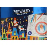 Wins Holland Placemats kleurboek sinterklaas, 12st.