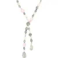Behave - Lange ketting kunststof kralen - 60,5 cm (+ verlengketting 7 cm)