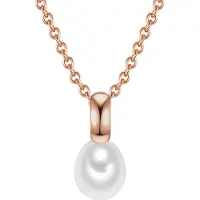 Valero Pearls Ketting rose-goud / parelwit