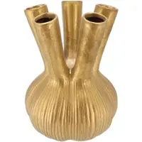 DK Design Daan Kromhout - Aglio straight - Gouden vaas - 13x13x17cm