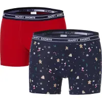 Happy Shorts Kerst boxershorts 2-pack heren christmas allover