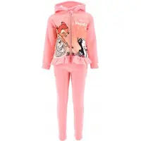 Disney Set / Huispak / Joggingpak - Bambi en Stampertje - Roze - Maat 116 (tot 6 jaar)