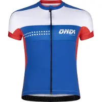 Onda Fietsshirt korte mouw heren Wit Blauw Rood - Pro Minho - XS