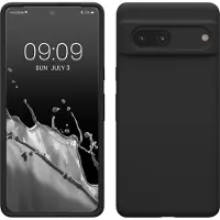 Kwmobile telefoonhoesje geschikt voor Google Pixel 7 - Hoesje met siliconen coating - Smartphone case in mat zwart