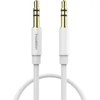 IMoshion AUX kabel - 3,5 mm / Jack audio kabel - Male to male - 1 meter - Wit