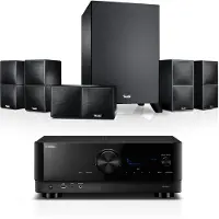 Teufel CUBYCON + Yamaha RX-V4A "5.1-Set" Home cinema Zwart