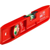 Sola Kunststof waterpas PTF25 25cm 2 libellen 1,00mm/m rood - 01412201