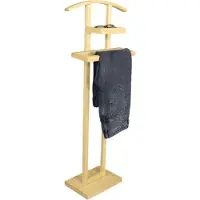 MISOU Dressboy - Kledingstandaard - Kledinghouder - Kledingbutler - Kledingrek - Hout - 114 cm - Bamboe