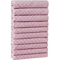Hermia Concept Set van 10 theedoeken Wallace | katoen roze 40x40x60 cm thee- en keukendoeken | NADUVI
