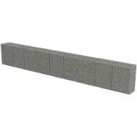 vidaXL Schanskorfmuur met deksels 900x50x100 cm gegalvaniseerd staal
