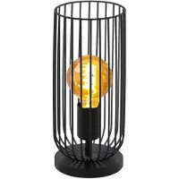 Eglo Zwarte tafellamp Roccamena