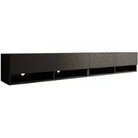 Meubella TV-Meubel Asino mat Zwart 200cm hangend zwevend