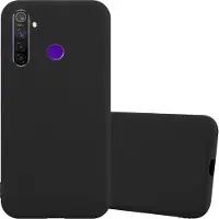 Cadorabo TPU Candy Case voor Realme 5 / 5i / 6i / C3 (Realme 5, Realme 5i, Realme 6i, Realme C3), Smartphonehoes, Zwart