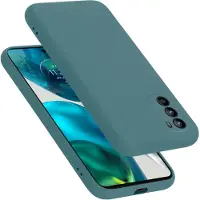 Cadorabo Hoesje geschikt voor Motorola MOTO G52 4G / G82 5G in LIQUID GROEN - Beschermhoes gemaakt van flexibel TPU silicone Case Cover