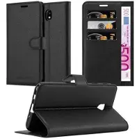 Cadorabo Boek met kaft met standfunctie (Galaxy J3 (2017)), Smartphonehoes, Zwart