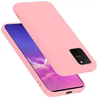 Cadorabo TPU Liquid Silicone Case Cover (Melkweg A91), Smartphonehoes, Roze