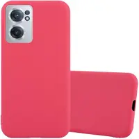 Cadorabo Hoesje geschikt voor OnePlus Nord CE 2 5G in CANDY ROOD - Beschermhoes gemaakt van flexibel TPU silicone Case Cover