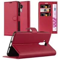 Cadorabo Boek met kaft met standfunctie (Huawei Mate 9), Smartphonehoes, Rood