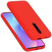 Cadorabo TPU Liquid Silicone Case Cover (Xiaomi Redmi K20, Xiaomi Redmi K20 Pro, Xiaomi Redmi 9T), Smartphonehoes, Rood