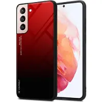 Cadorabo TPU 2 kleuren glasdekking (Galaxy S21 5G), Smartphonehoes, Zwart