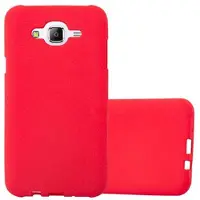 Cadorabo TPU Frosted Cover (Galaxy J7), Smartphonehoes, Rood
