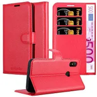 Cadorabo Boek met kaft met standfunctie (Xiaomi Mi A2 lite, Xiaomi Redmi 6 Pro), Smartphonehoes, Rood