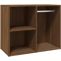 vidaXL Kledingkast 80x40x65 cm bewerkt hout bruin eikenkleur