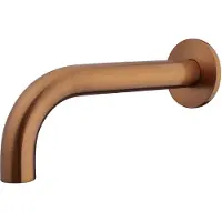 Mueller Bronzo inbouw muuruitloop 20cm 1/2'' geborsteld brons