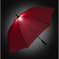 FARE Skylight 7749 windproof middelgrote paraplu met ledlamp rood stormbestendig stormparaplu windbestendig windproof windvast extra sterk met verlichting flexibel frame