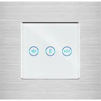 Perfect Switches TOUCH SCHAKELAAR | ALUMINIUM | ZILVER | ZONWERING / GORDIJN | WIFI