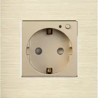 Perfect Switches WANDCONTACTDOOS | ALUMINIUM | GOUD | ENKELVOUDIG | WIFI