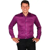 Coppens Herenhemd Basic colour paars | Maat Xxl