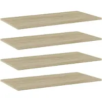 vidaXL Wandschappen 4 st 80x40x1,5 cm spaanplaat sonoma eikenkleurig