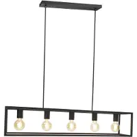 Eglo Hanglamp Blackcrown Zwart 5xe27