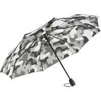 FARE Camouflage 5468 opvouwbare windproof zakparaplu grijs windbestendig windvast stormparaplu stormbestendig stormvast extra sterk met licht flexibel frame