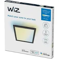 Wiz Smart plafondlamp | Vierkant | Zwart | 2700-6500K | 36W